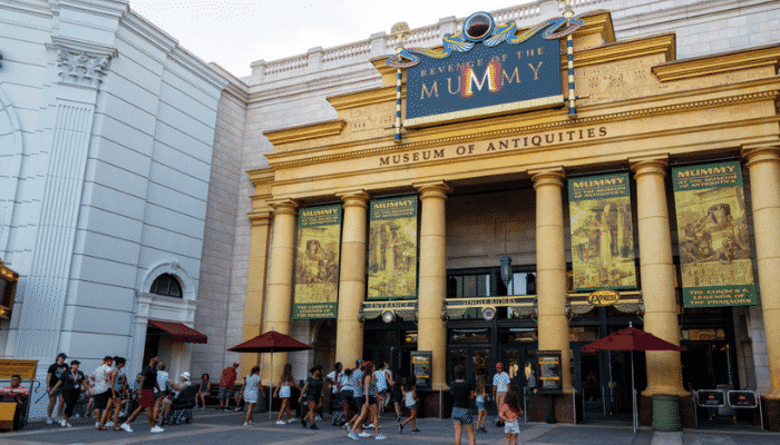 Revenge of the Mummy, uma das principais atrações do Universal Studios em Orlando. Diversão e susto ao mesmo tempo.