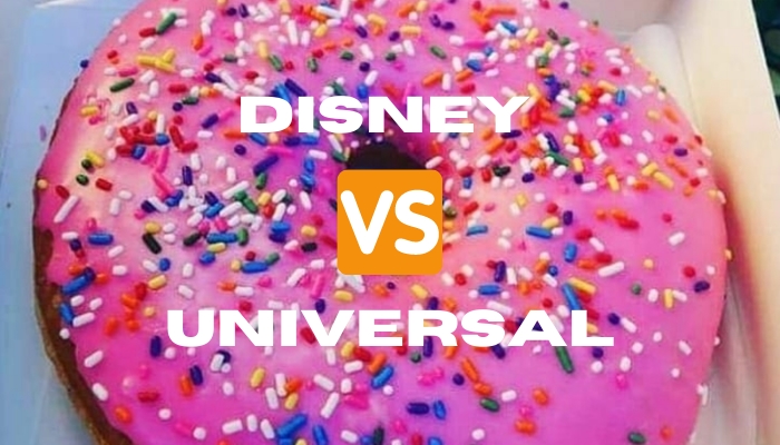 Qual você vai escolher? Donuts da Disney ou da Universal? E porque não os dois?