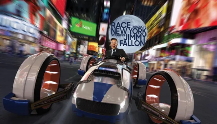Simulador do Jimmy Fallon é um simulador 3-D de uma disputa de corrida de carrinhos com o apresentador Jimmy Fallon. Venha saber tudo sobre a atração!