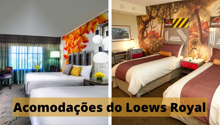 Acomodações do Loews Royal Pacific, conheça todos os quartos e escolha o seu preferido.  