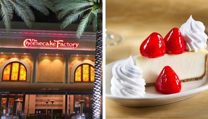Cheesecake Factory, uma delicia presente em Orlando que você deve visitar e provar.