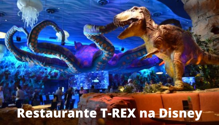 Restaurante T-Rex, confira um dos mais fantásticos restaurantes temáticos na Disney Springs.  