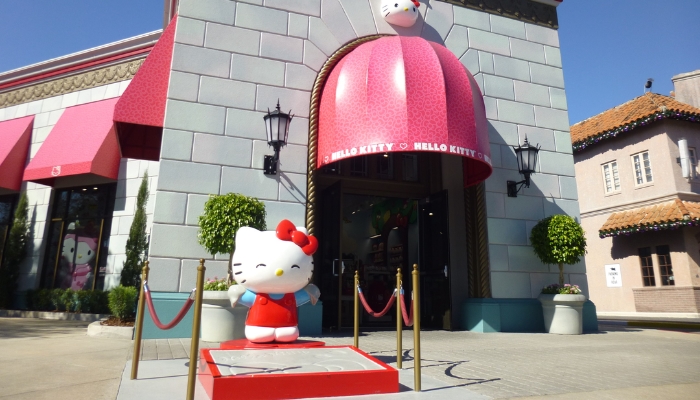 Hello Kitty uma loja que podemos chamar de fofa na Universal em Orlando.