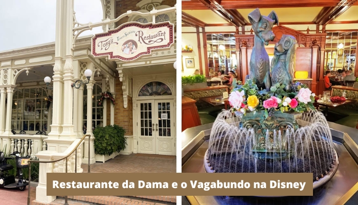 Tony’s Town Square: veja este restaurante fantástico da Dama e o Vagabundo na Disney. 
