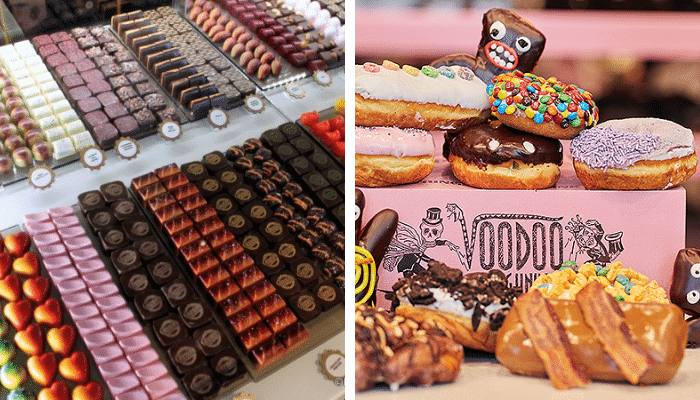 Fantástica fábrica de chocolate e loja de Donuts no CityWalk em Orlando.